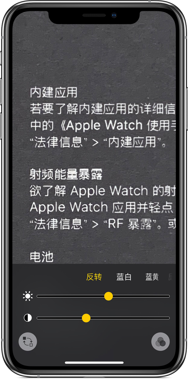 洛阳苹果手机维修分享iPhone 小技巧：使用自带的放大器功能放大文字 